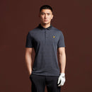 L&S Jaquard polo Black