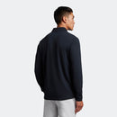 Lyle & Scott long sleeve navy polo