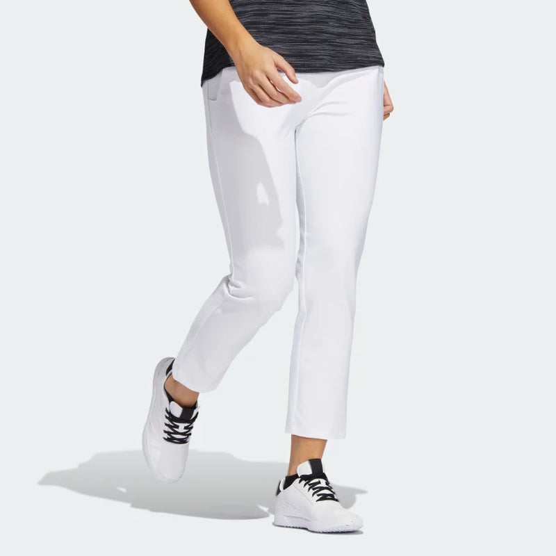 Adidas Ladies Pull On ankle trousers white