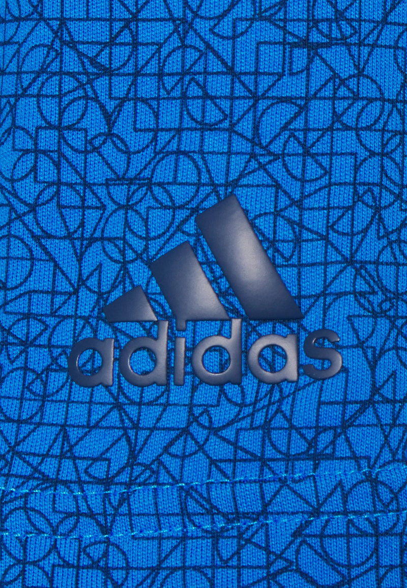 Adidas Blue Abstract polo