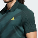 Adidas Mens Storm print polo green