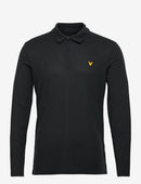 L&S long sleeve polo true black