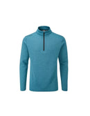 Ping Mens RAMSEY HALF ZIP RIBBED FLEECE JERSEY