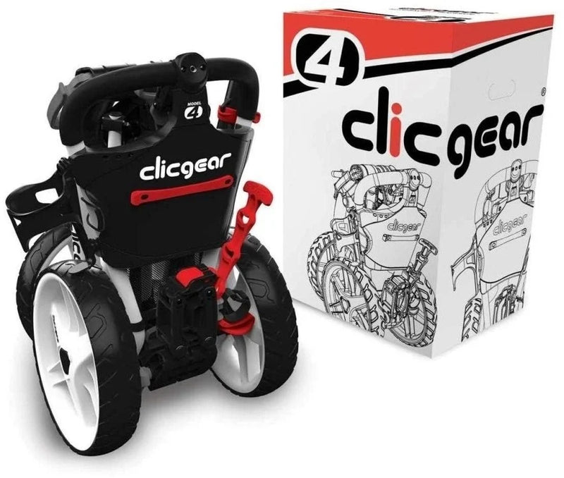 Clicgear 4.0 3 Wheel Push Trolley Silver